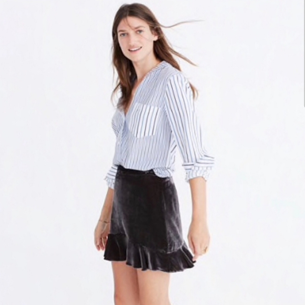 Madewell Velvet Skirt